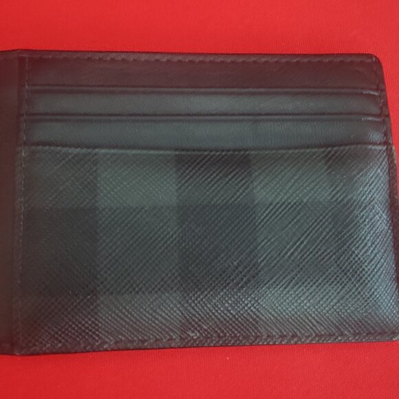 Burberry Check Money Clip Card Case - Picture 1 of 2